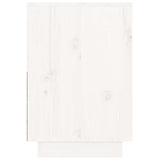 Bedside Cabinet White 60x34x51 cm Solid Wood Pine