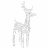 Christmas Reindeers 2 pcs Warm White 80 LEDs Acrylic - Top-Down View