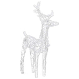 Christmas Reindeers 2 pcs Blue 80 LEDs Acrylic - 45-Degree Angle