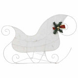 Reindeer & Sleigh Christmas Decoration 60 LEDs Outdoor White - Rear View