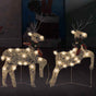 Christmas Reindeers 2 pcs Gold 40 LEDs