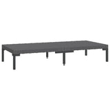 12 Piece Garden Lounge Set with Cushions Poly Rattan Dark Grey - Close-Up Angle