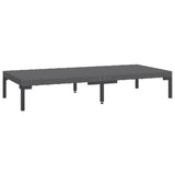 12 Piece Garden Lounge Set with Cushions Poly Rattan Dark Grey - Close-Up Angle