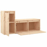 2 Piece TV Cabinet Set Solid Wood Pine - 45-Degree Angle