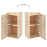 2 Piece TV Cabinet Set Solid Wood Pine