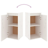 TV Cabinets 2 pcs White Solid Wood Pine - Extra Image