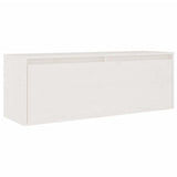 TV Cabinets 2 pcs White Solid Wood Pine - 45-Degree Angle