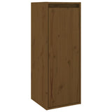 TV Cabinets 2 pcs Honey Brown Solid Wood Pine - Low Angle