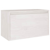 TV Cabinets 3 pcs White Solid Wood Pine