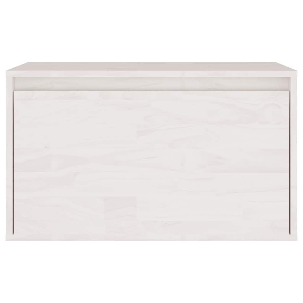 TV Cabinets 3 pcs White Solid Wood Pine