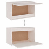 TV Cabinets 3 pcs White Solid Wood Pine - Close-Up Angle
