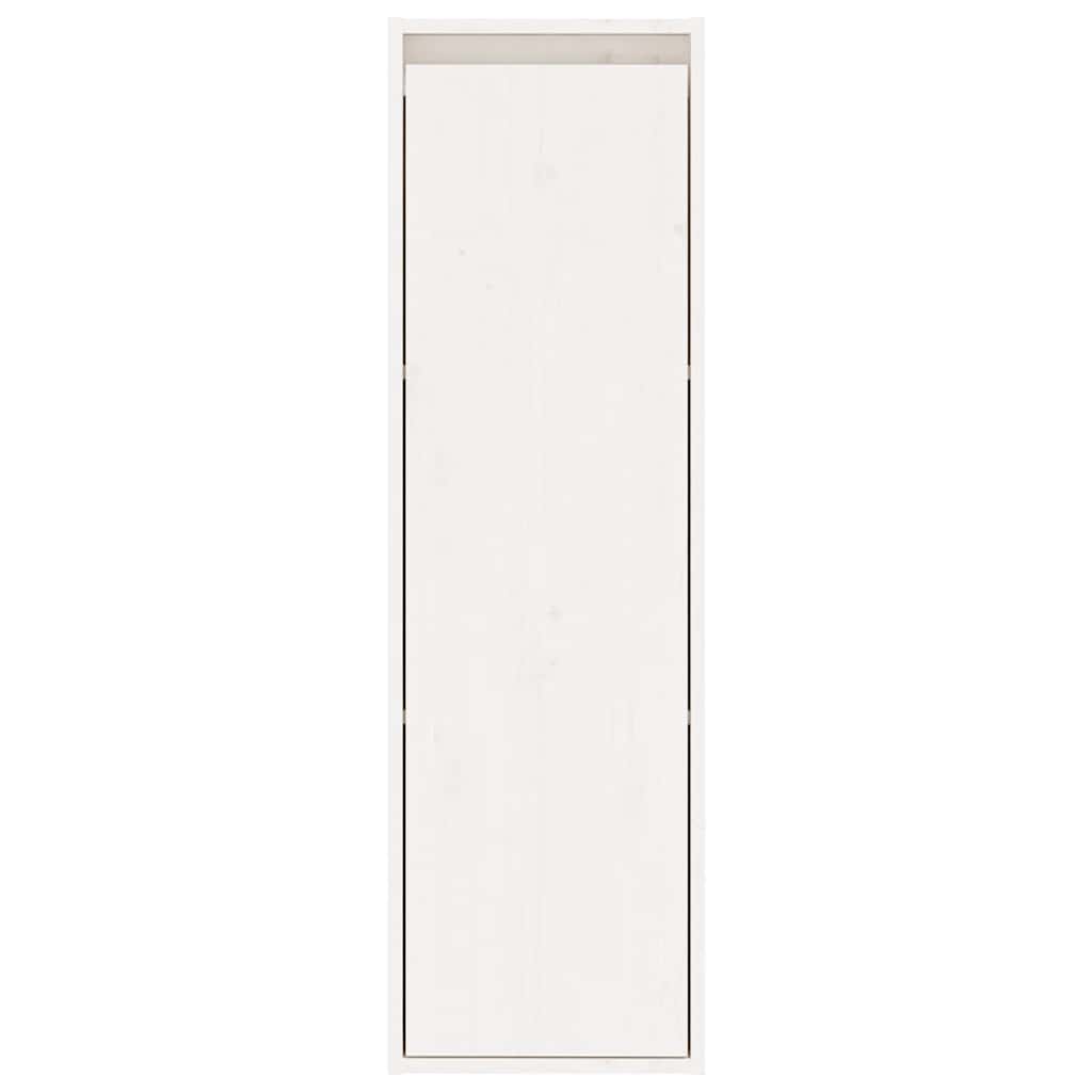 TV Cabinets 3 pcs White Solid Wood Pine