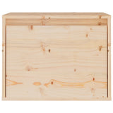 TV Cabinets 3 pcs Solid Wood Pine - Rear View