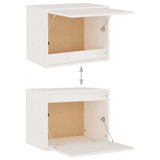 TV Cabinets 3 pcs White Solid Wood Pine - Extra Image