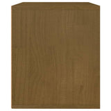 TV Cabinets 3 pcs Honey Brown Solid Wood Pine - Rear View