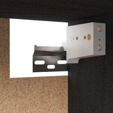 3 Piece TV Cabinet Set Black Solid Wood Pine - Extra Image