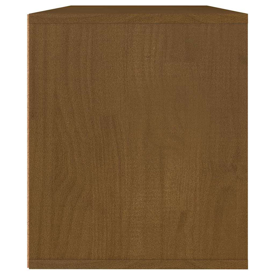 TV Cabinets 3 pcs Honey Brown Solid Wood Pine