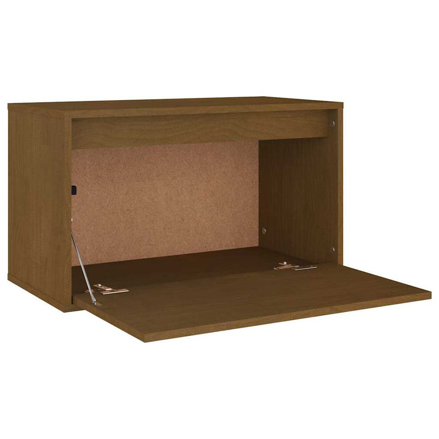 TV Cabinets 3 pcs Honey Brown Solid Wood Pine