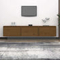 TV Cabinets 3 pcs Honey Brown Solid Wood Pine