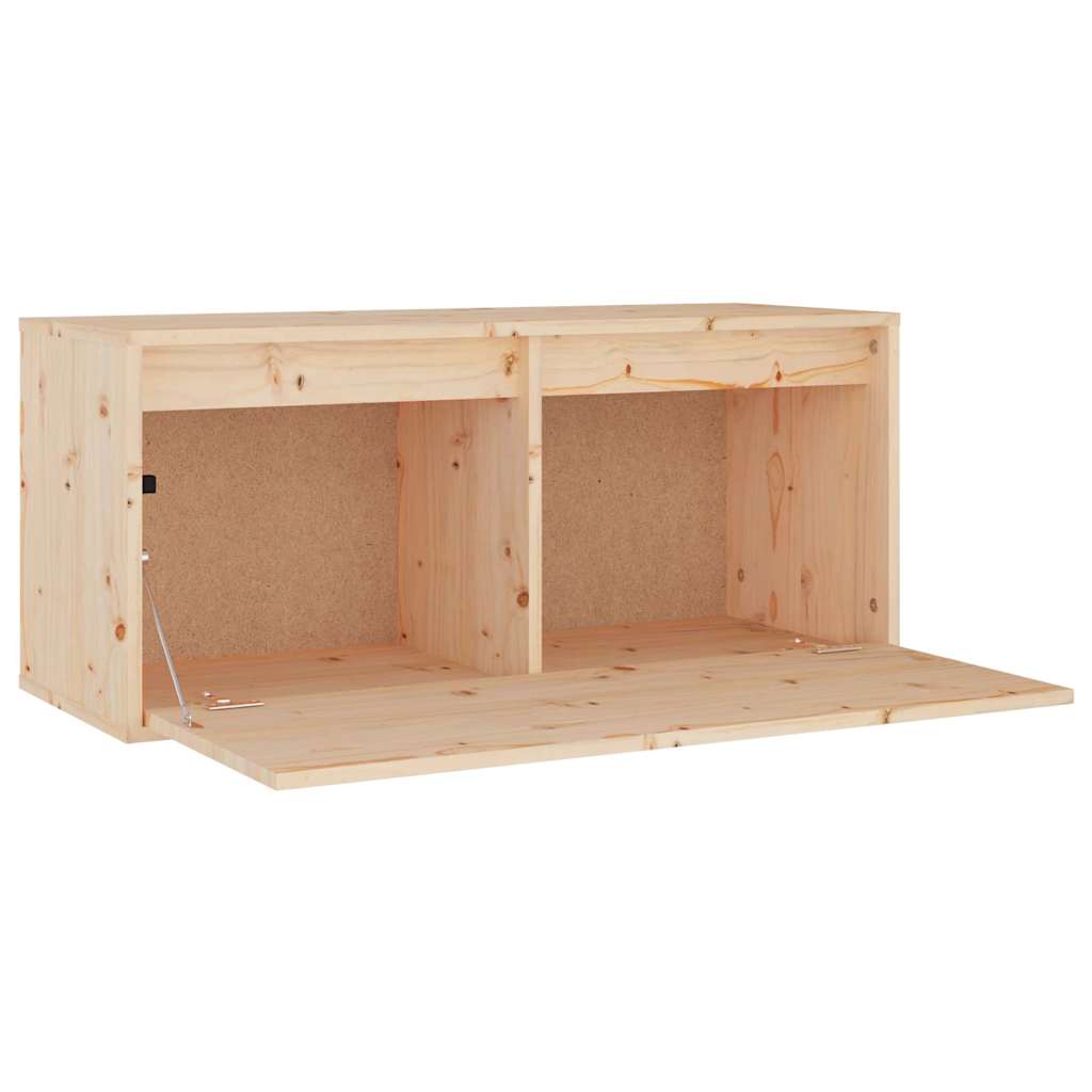 3 Piece TV Cabinet Set Solid Wood Pine