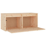 3 Piece TV Cabinet Set Solid Wood Pine