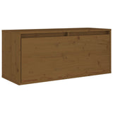 TV Cabinets 3 pcs Honey Brown Solid Wood Pine