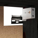 TV Cabinets 3 pcs Black Solid Wood Pine - Extra Image