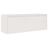 TV Cabinets 3 pcs White Solid Wood Pine