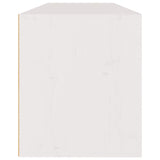 TV Cabinets 3 pcs White Solid Wood Pine - Close-Up Angle