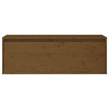TV Cabinets 3 pcs Honey Brown Solid Wood Pine