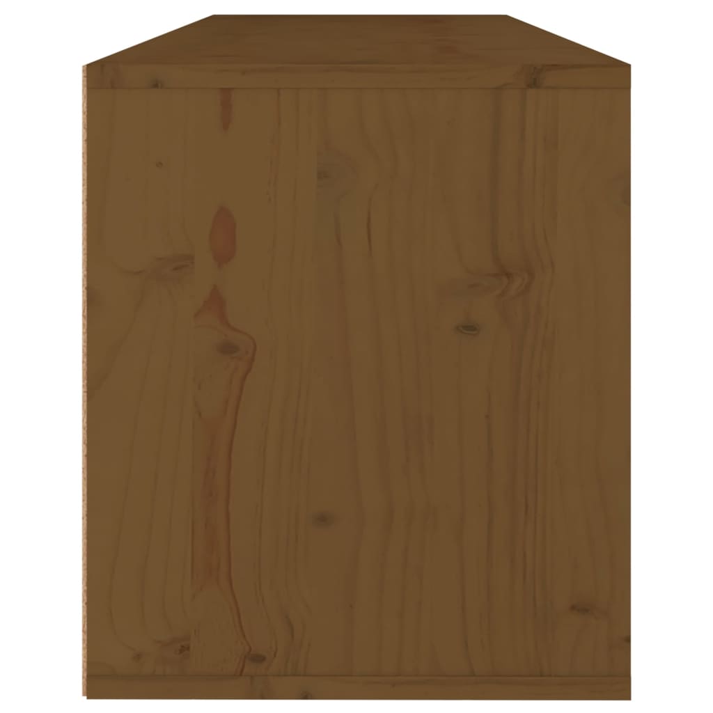 TV Cabinets 3 pcs Honey Brown Solid Wood Pine