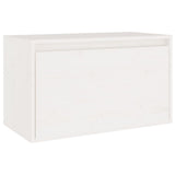 TV Cabinets 4 pcs White Solid Wood Pine - Close-Up Angle