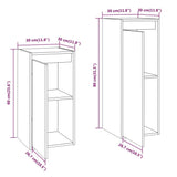 TV Cabinets 2 pcs Solid Wood Pine - Extra Image
