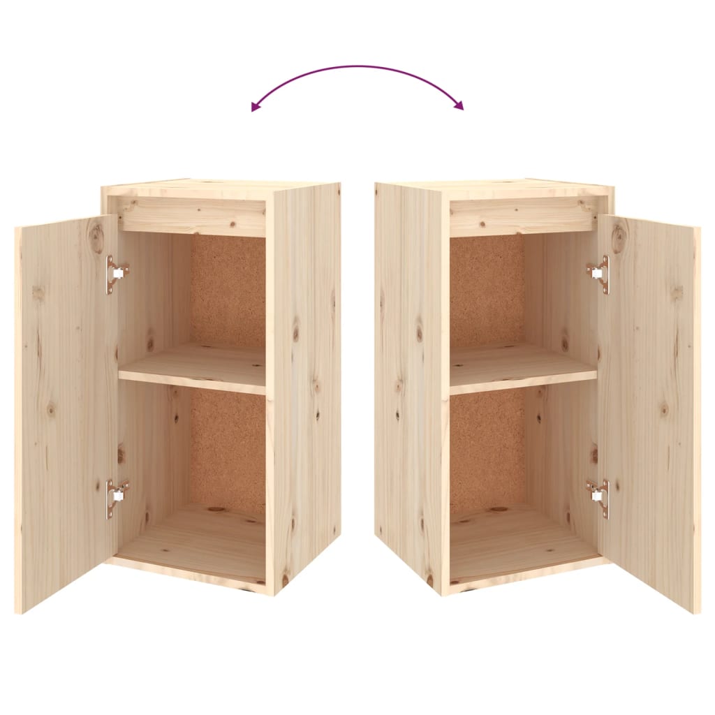 TV Cabinets 3 pcs Solid Wood Pine