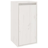 TV Cabinets 3 pcs White Solid Wood Pine - 45-Degree Angle