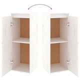 TV Cabinets 3 pcs White Solid Wood Pine - Extra Image