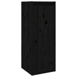 TV Cabinets 3 pcs Black Solid Wood Pine - Extra Image