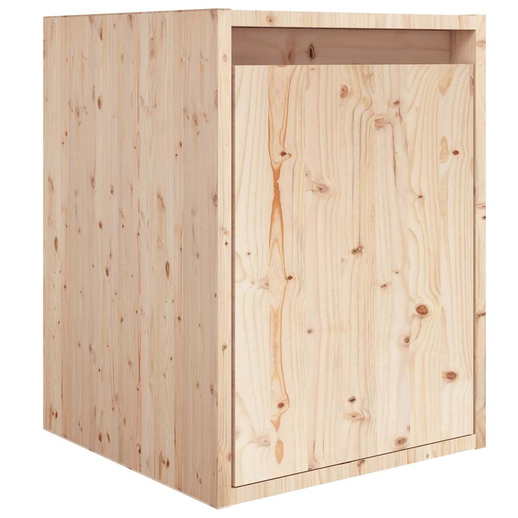 3 Piece TV Cabinet Set Solid Wood Pine