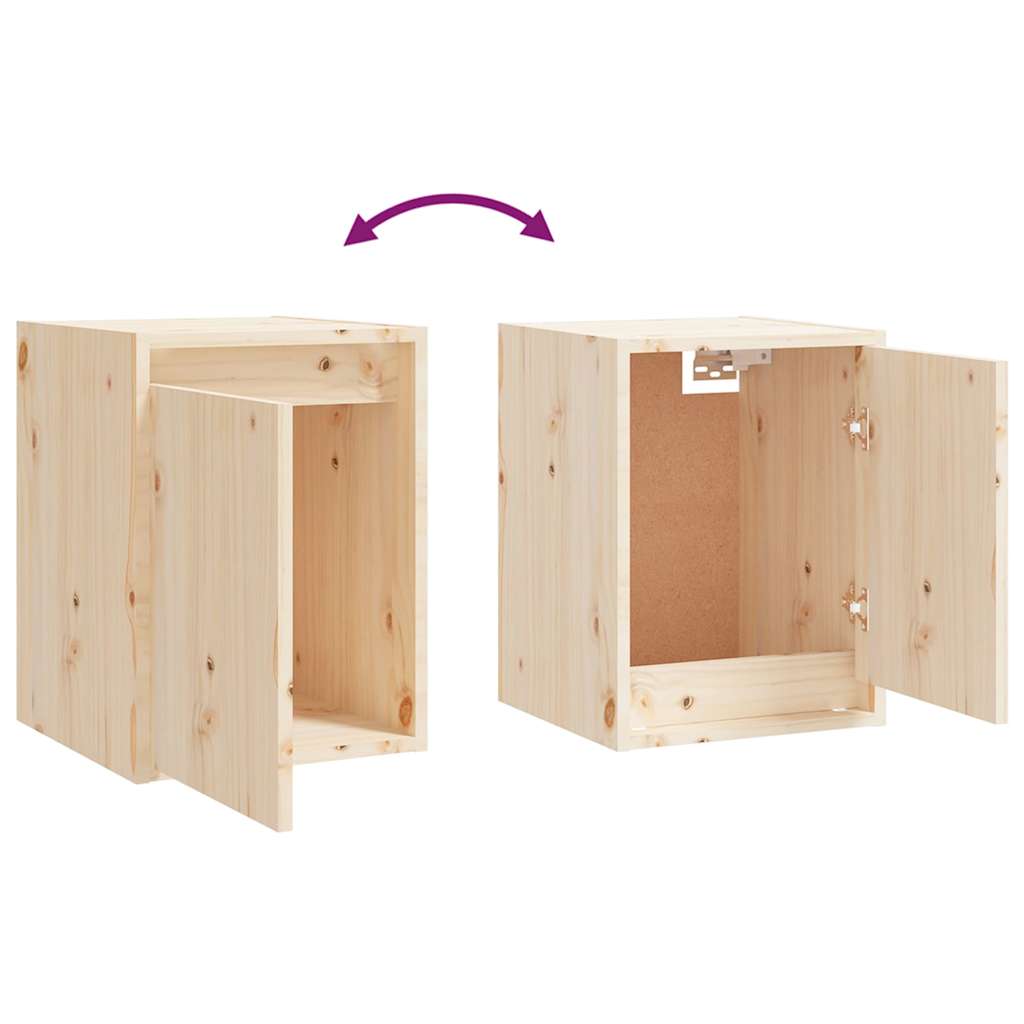 3 Piece TV Cabinet Set Solid Wood Pine