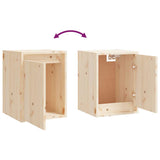 3 Piece TV Cabinet Set Solid Wood Pine