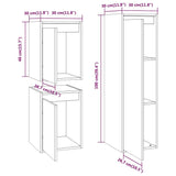 3 Piece TV Cabinet Set Solid Wood Pine - Extra Image