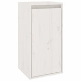 TV Cabinets 4 pcs White Solid Wood Pine - Close-Up Angle
