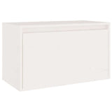 3 Piece TV Cabinet Set White Solid Wood Pine - 45-Degree Angle