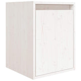 3 Piece TV Cabinet Set White Solid Wood Pine