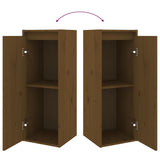 6 Piece TV Cabinet Set Honey Brown Solid Wood Pine