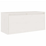 TV Cabinets 8 pcs White Solid Wood Pine