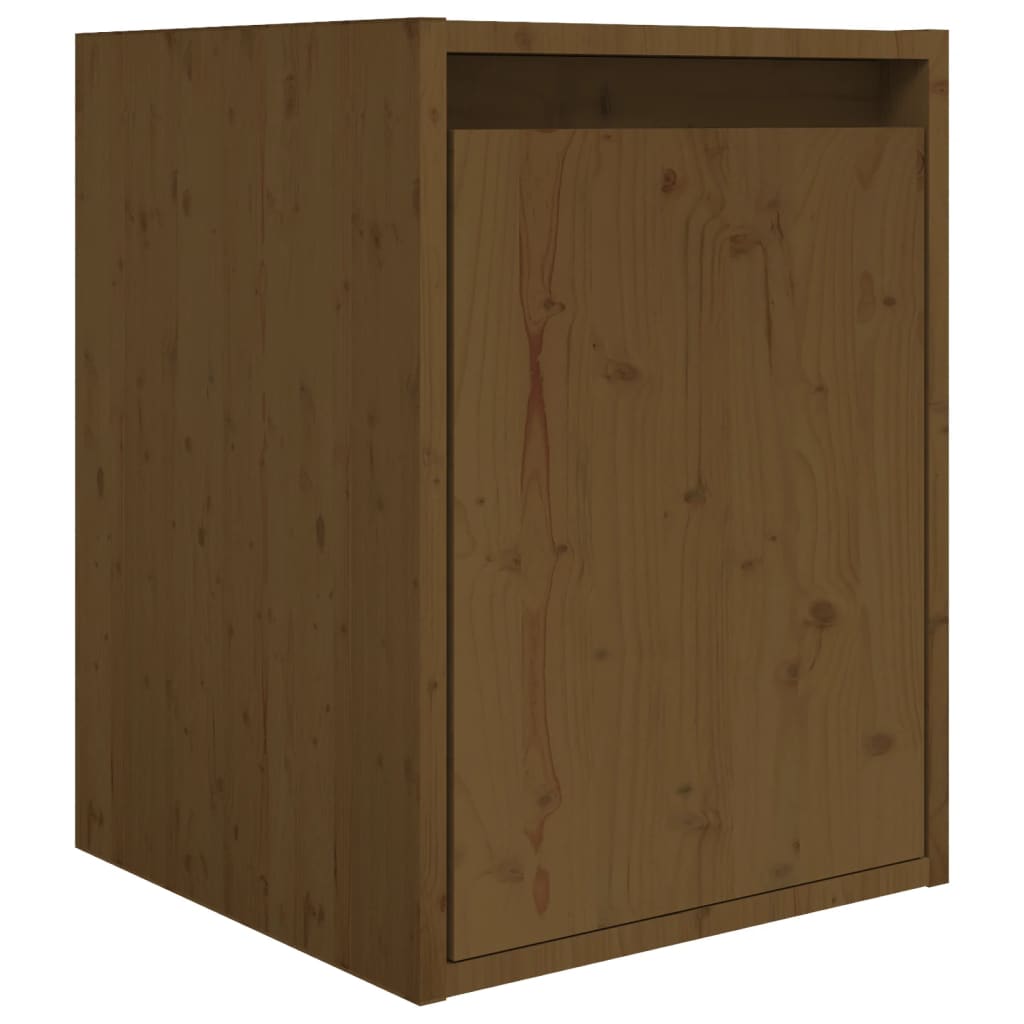 TV Cabinets 8 pcs Honey Brown Solid Wood Pine