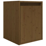 TV Cabinets 8 pcs Honey Brown Solid Wood Pine