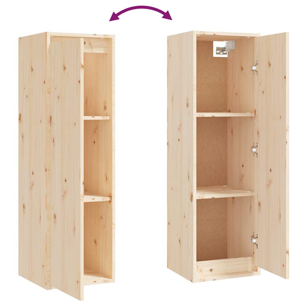 5 Piece TV Cabinet Set Solid Wood Pine