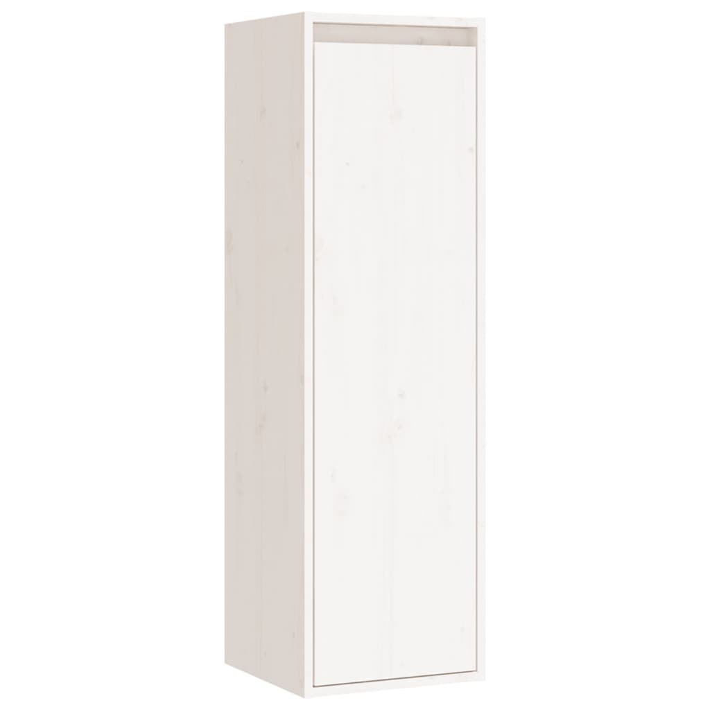 TV Cabinets 5 pcs White Solid Wood Pine